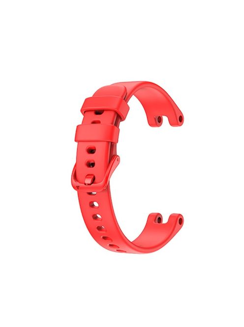 Solid Color Silicone Sport Watch Band Strap Replacement for Garmin Lily - Red