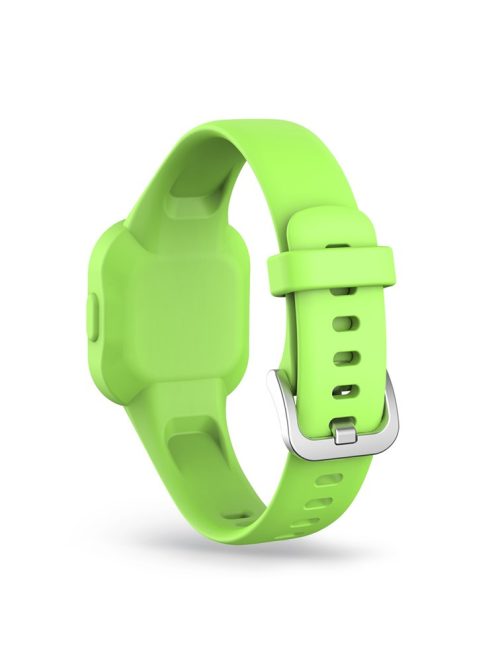 Solid Color Silicone Watch Band Strap for Garmin Vivofit jr 3 - Grass Green