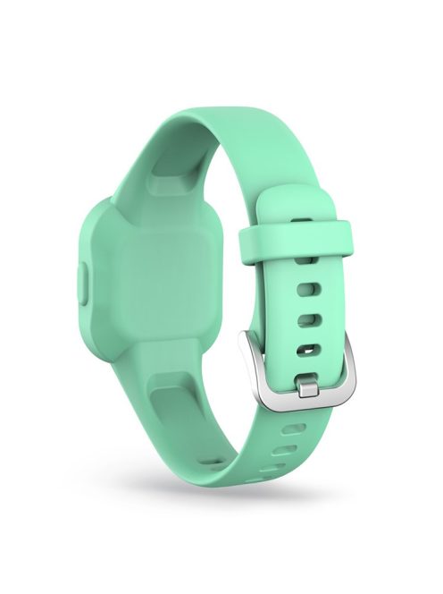 Solid Color Silicone Watch Band Strap for Garmin Vivofit jr 3 - Light Green