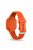 Solid Color Silicone Watch Band Strap for Garmin Vivofit jr 3 - Orange