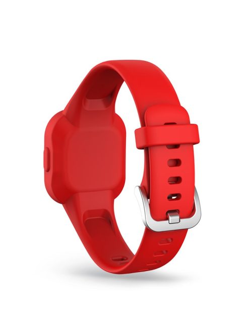 Solid Color Silicone Watch Band Strap for Garmin Vivofit jr 3 - Red