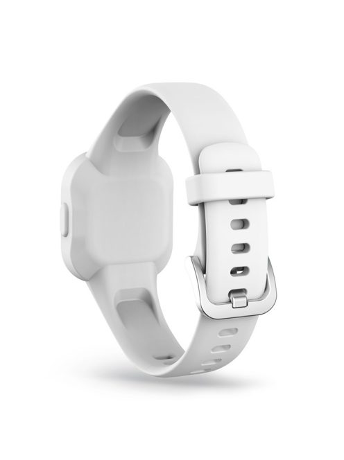 Solid Color Silicone Watch Band Strap for Garmin Vivofit jr 3 - White