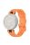 Solid Color Silicone Wrist Band Adjustable Watch Strap with Tools for Garmin Lily - Orange