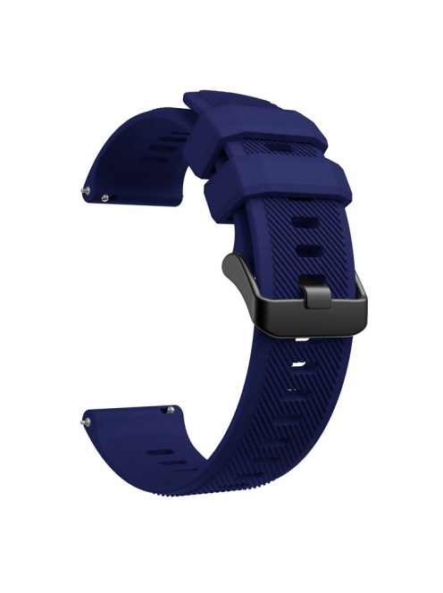 Sport Style Silicone Smart Watch Strap for Garmin Forerunner 745 - Midnight Blue