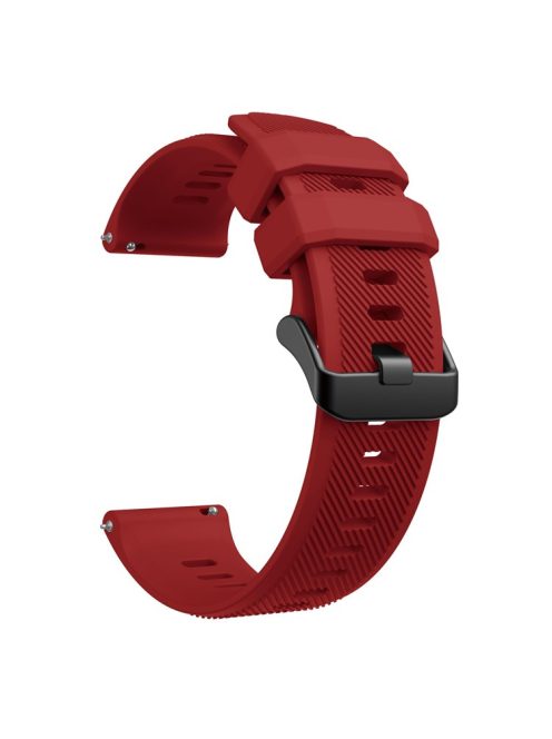 Sport Style Silicone Smart Watch Strap for Garmin Forerunner 745 - Red