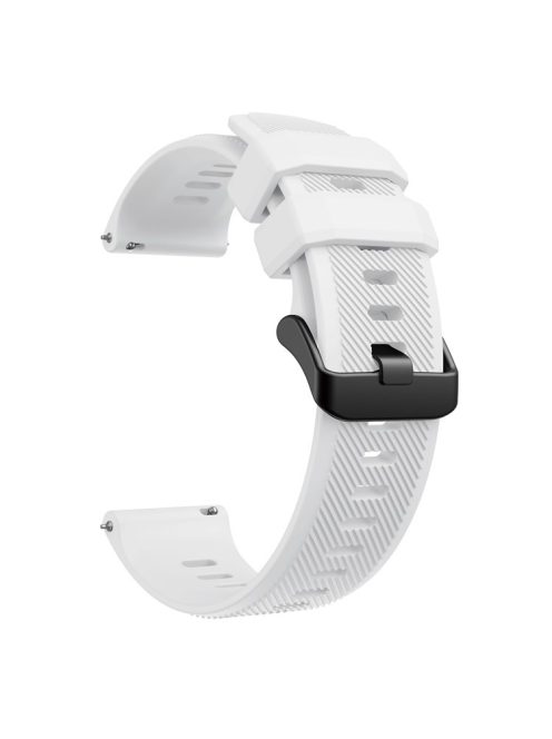 Sport Style Silicone Smart Watch Strap for Garmin Forerunner 745 - White