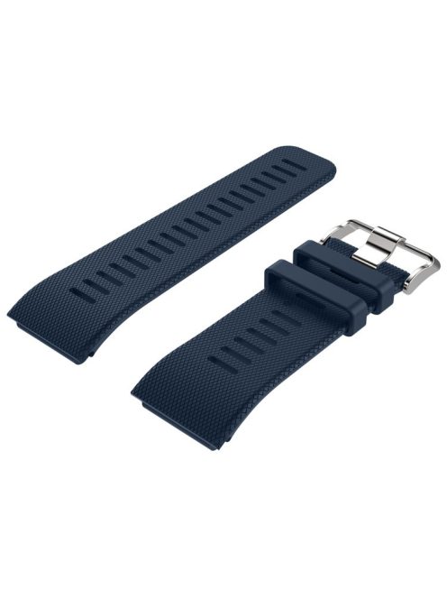 Sport Style Soft Silicone Watch Strap Band for Garmin Vivoactive HR - Black Blue