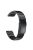 Stainless Steel Bracelet Link Chain Watch Band with Quick Fit Push Buckle for Garmin Fenix 5 195mm - Black