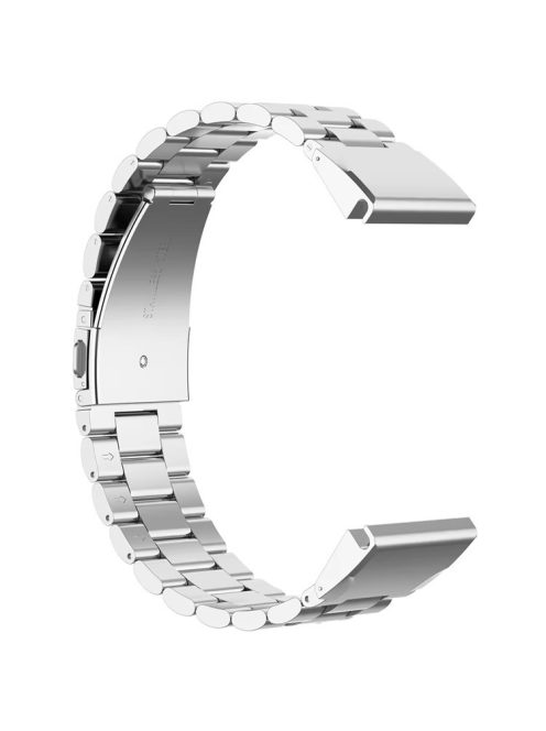 Stainless Steel Strap for Garmin QuickFit 22mm / Garmin Fenix 7 / 7 Pro / 6 Three Beads Watch Band - Silver