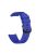 Twill Texture Silicone Watch Band Replacement 20mm for Samsung Galaxy Watch4 Classic 46mm 42mm/Watch4 44mm 40mm/Garmin Forerunner 645 - Blue