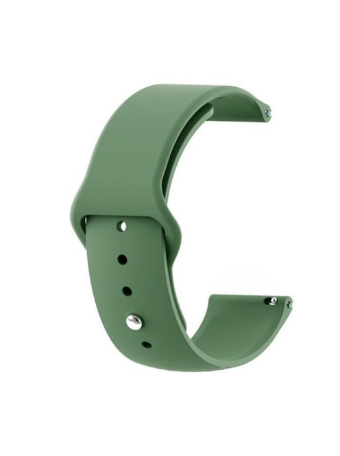 Universal Silicone Watch Strap for Samsung Galaxy Watch Active / Galaxy Watch 42mm / Samsung Gear S2 / Gear Sport / Garmin Vivoactive 3 / Garmin Vivoactive 3 Music - Army Green