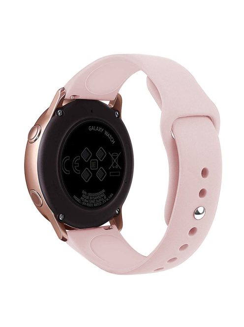 Universal Silicone Watch Strap for Samsung Galaxy Watch Active / Galaxy Watch 42mm / Samsung Gear S2 / Gear Sport / Garmin Vivoactive 3 / Garmin Vivoactive 3 Music - Light Pink