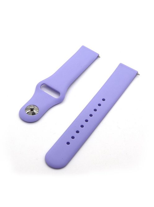 Universal Silicone Watch Strap for Samsung Galaxy Watch Active / Galaxy Watch 42mm / Samsung Gear S2 / Gear Sport / Garmin Vivoactive 3 / Garmin Vivoactive 3 Music - Light Purple