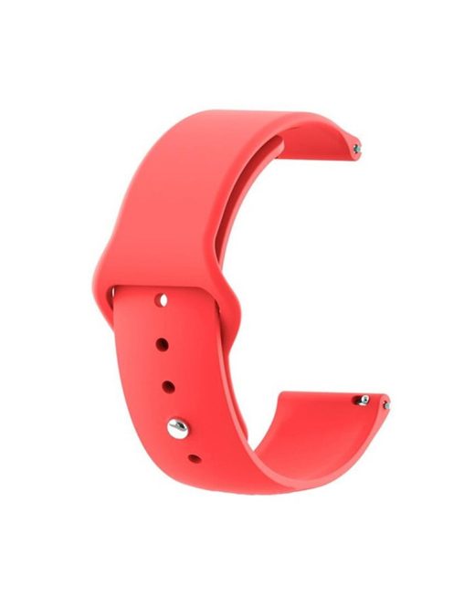 Universal Silicone Watch Strap for Samsung Galaxy Watch Active / Galaxy Watch 42mm / Samsung Gear S2 / Gear Sport / Garmin Vivoactive 3 / Garmin Vivoactive 3 Music - Red