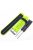 Universal Soft Silicone Watch Strap Dual Color Wrist Band for Garmin Forerunner 220/230/235/630/620/735 - Green / Black