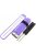 Universal Soft Silicone Watch Strap Dual Color Wrist Band for Garmin Forerunner 220/230/235/630/620/735 - Purple / White