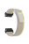 Watch Band for Garmin Fenix 7 / 6 / 5 Replacement Nylon Adjustable Loop Fastener Strap - Cream+White