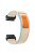 Watch Band for Garmin Fenix 7 / 6 / 5 Replacement Nylon Adjustable Loop Fastener Strap - Milky White+White