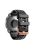 Watch Band for Garmin Fenix 7S / 6S Pro / 5S Plus / Instinct 2S , 20mm Silicone Replacement Strap with Rose Gold Buckle - Black