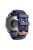 Watch Band for Garmin Fenix 7S / 6S Pro / 5S Plus / Instinct 2S , 20mm Silicone Replacement Strap with Rose Gold Buckle - Dark Blue