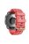 Watch Band for Garmin Fenix 7S / 6S Pro / 5S Plus / Instinct 2S , 20mm Silicone Replacement Strap with Rose Gold Buckle - Red