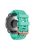 Watch Band for Garmin Fenix 7S / 6S Pro / 5S Plus / Instinct 2S , 20mm Silicone Replacement Strap with Rose Gold Buckle - Teal Green