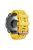 Watch Band for Garmin Fenix 7S / 6S Pro / 5S Plus / Instinct 2S , 20mm Silicone Replacement Strap with Rose Gold Buckle - Yellow