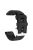 Watch Band for Garmin Forerunner 965 / 955 / 945 / 935 Soft Silicone Strap  Bracelet with Silver Buckle - Black