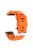 Watch Band for Garmin Forerunner 965 / 955 / 945 / 935 Soft Silicone Strap  Bracelet with Silver Buckle - Orange