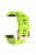 Watch Bands for Garmin Fenix 7S / 6S Pro / 5S Plus / Instinct 2S , Horizontal Stripes Silicone 20mm Strap with Rose Gold Buckle - Green