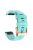 Watch Bands for Garmin Fenix 7S / 6S Pro / 5S Plus / Instinct 2S , Horizontal Stripes Silicone 20mm Strap with Rose Gold Buckle - Mint Green