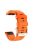 Watch Bands for Garmin Fenix 7S / 6S Pro / 5S Plus / Instinct 2S , Horizontal Stripes Silicone 20mm Strap with Rose Gold Buckle - Orange