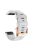 Watch Bands for Garmin Fenix 7S / 6S Pro / 5S Plus / Instinct 2S , Horizontal Stripes Silicone 20mm Strap with Rose Gold Buckle - White