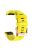 Watch Bands for Garmin Fenix 7S / 6S Pro / 5S Plus / Instinct 2S , Horizontal Stripes Silicone 20mm Strap with Rose Gold Buckle - Yellow