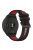 Watch Strap 20mm for Samsung Galaxy Watch 5 / Garmin Vivomove Trend , Dual-color Silicone Waterproof Watch Band - Black+Red