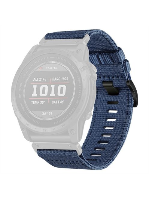 Watchband for Garmin Fenix 8 51mm / Enduro 3 / Instinct 2X Universal 26mm Quick Release Nylon Canvas Watch Strap - Blue