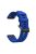 With Black Triangle Buckle Silicone Watch Strap for Garmin Fenix 5S - Dark Blue