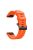 With Black Triangle Buckle Silicone Watch Strap for Garmin Fenix 5S - Orange