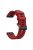 With Black Triangle Buckle Silicone Watch Strap for Garmin Fenix 5S - Red