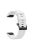 With Black Triangle Buckle Silicone Watch Strap for Garmin Fenix 5S - White