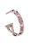 X-shape 20mm Rhinestone Decoration Aluminum Alloy Watch Band for Garmin Forerunner 245 - Rose