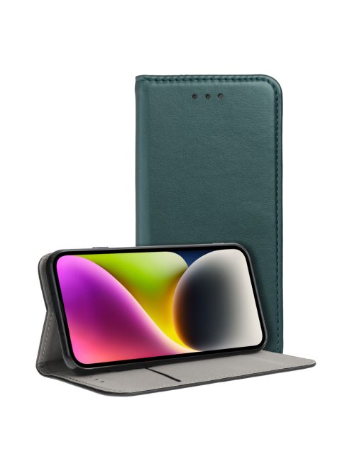 SMART MAGNETO Book case for MOTOROLA G34 dark green