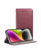 SMART MAGNETO Book case for MOTOROLA G34 burgundy