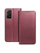 SMART MAGNETO Book case for MOTOROLA G34 burgundy