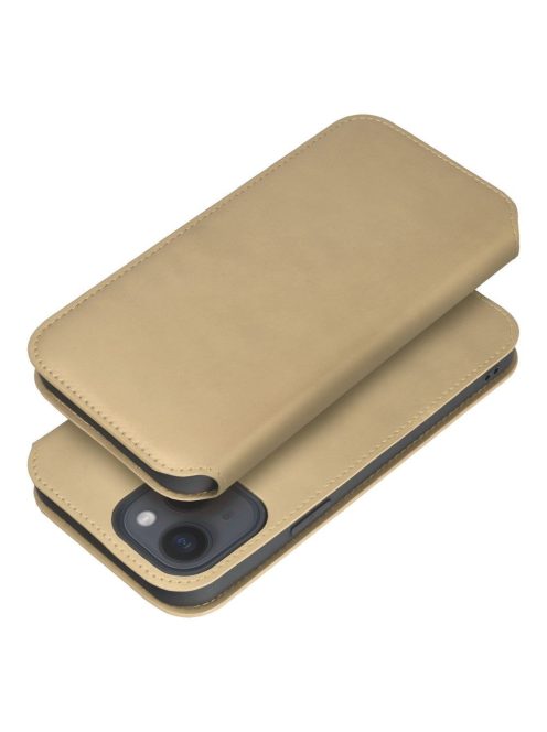 DUAL POCKET Book case for MOTOROLA G14 gold