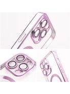 ELECTRO MAG COVER case compatible with MagSafe for IPHONE 16 rose