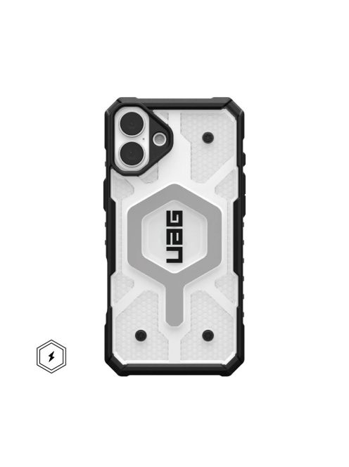 Case (UAG) Urban Armor Gear Pathfinder Clear compatible with MagSafe for IPHONE 16 Plus ice