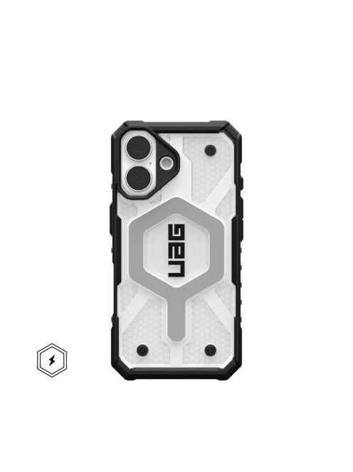 Case (UAG) Urban Armor Gear Pathfinder Clear compatible with MagSafe for IPHONE 16 ice