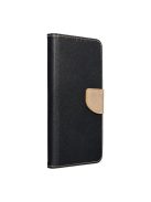 FANCY Book case for SAMSUNG S25 ULTRA black / gold