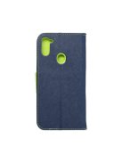 FANCY Book case for SAMSUNG A11 navy/lime